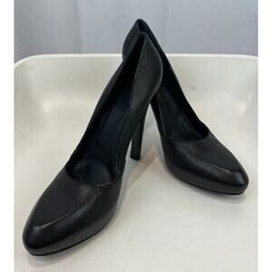 GIVENCHY Size 40  Italy Leather Pumps Ultra High Heel Platform Shoes Black
